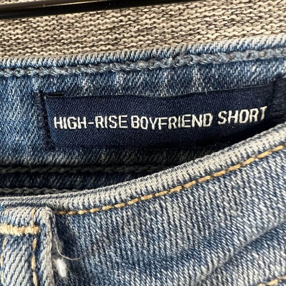 Hollister Jean Shorts Women Size 26 Blue Light Wash High Rise Boyfriend Denim - Picture 5 of 13